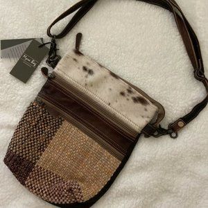 NWT! Canvas MYRA BAG Furry One Small & CROSSBODY BAG ~ S-2010